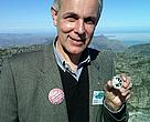 WWF CEO Dr Morne du Plessis with the newly launched WWF 50th annivessary coin.